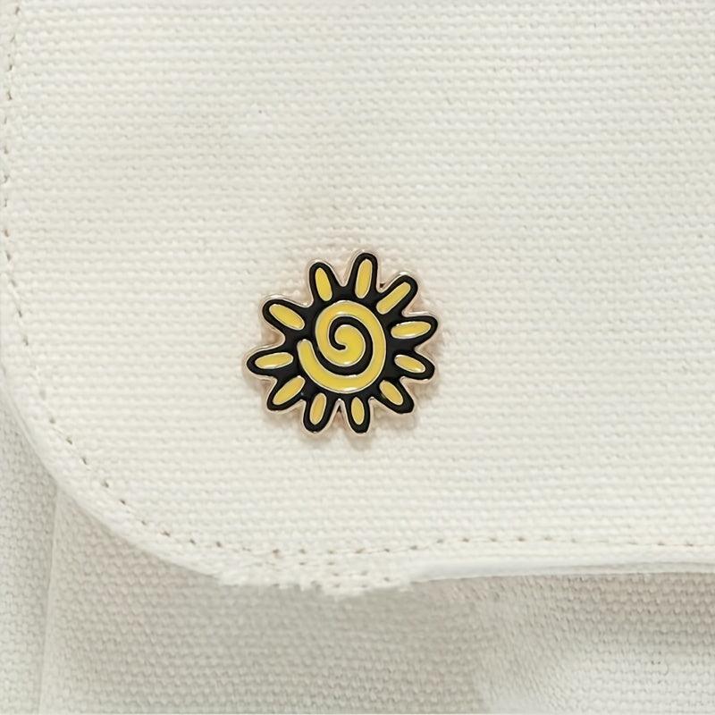 Small Sun Metal Badge Enamel Pin