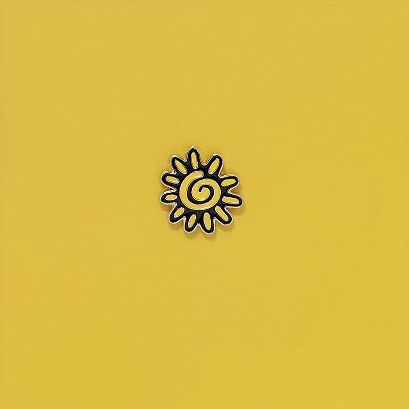 Small Sun Metal Badge Enamel Pin