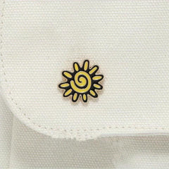 Small Sun Metal Badge Enamel Pin