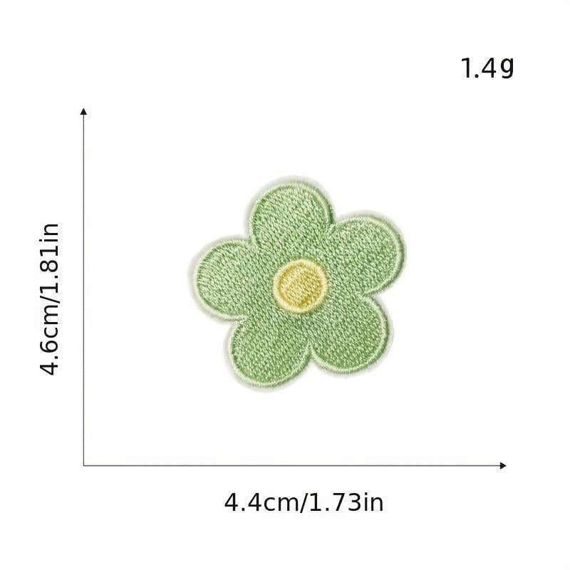 Heart Flower Iron On Patches for Kids Sew On Embroidered Applique
