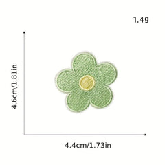 Heart Flower Iron On Patches for Kids Sew On Embroidered Applique