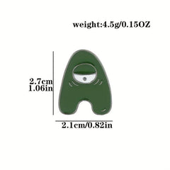 Funny Letter Enamel Pins Metal Badges Cartoon Brooches Hat Backpacks