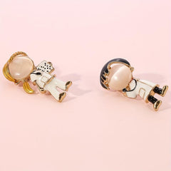 Cartoon Couple Boy Girl Brooch Nurse Pin for Sweater