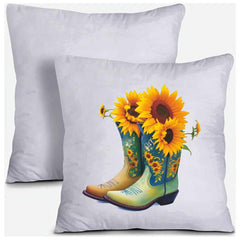 Sunflower Cowboy Boots Retro Decals Heat Transfer Printing Patch