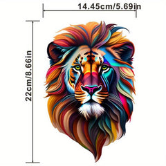 Colorful Lions Iron on Decals For Men