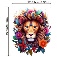 Colorful Lions Iron on Decals For Men