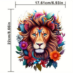 Colorful Lions Iron on Decals For Men