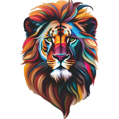 Colorful Lions Iron on Decals For Men