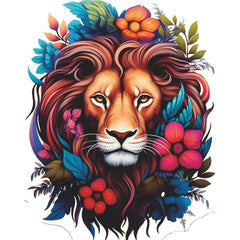 Colorful Lions Iron on Decals For Men
