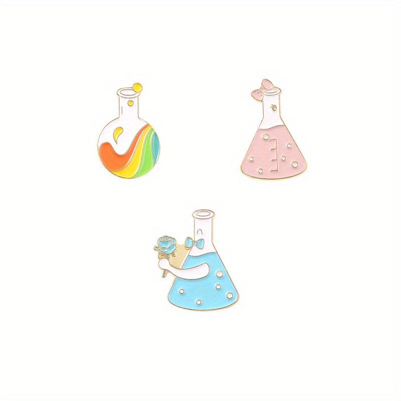 Galaxy Bottle & Heart Brooche
