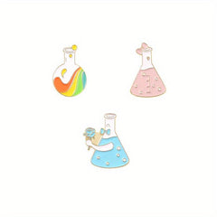 Galaxy Bottle & Heart Brooche