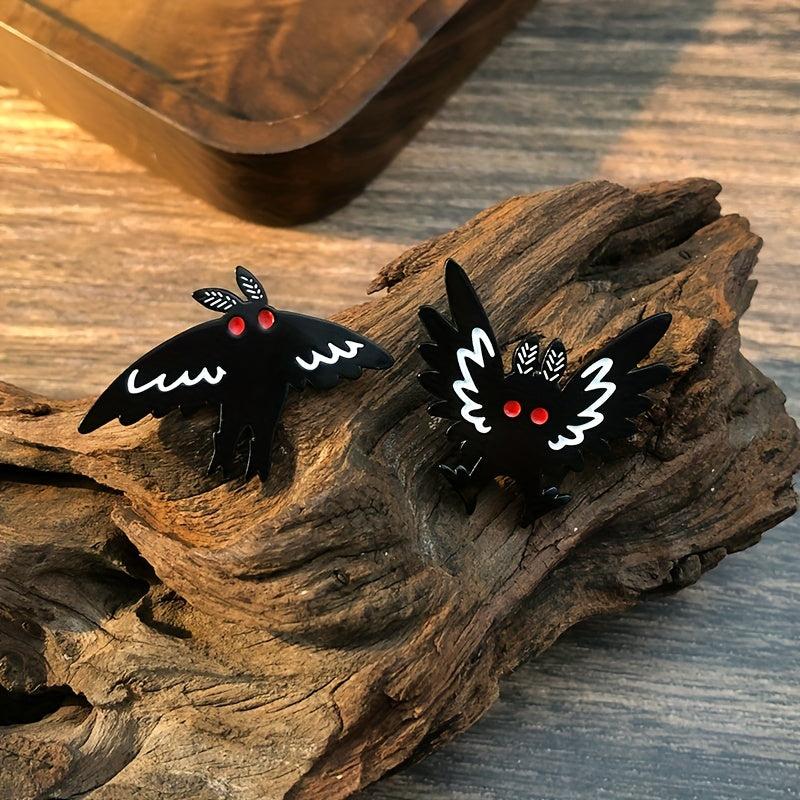 Punk Animal Bat Pins Classic Mothman Enamel Badges Heroism Series Brooches