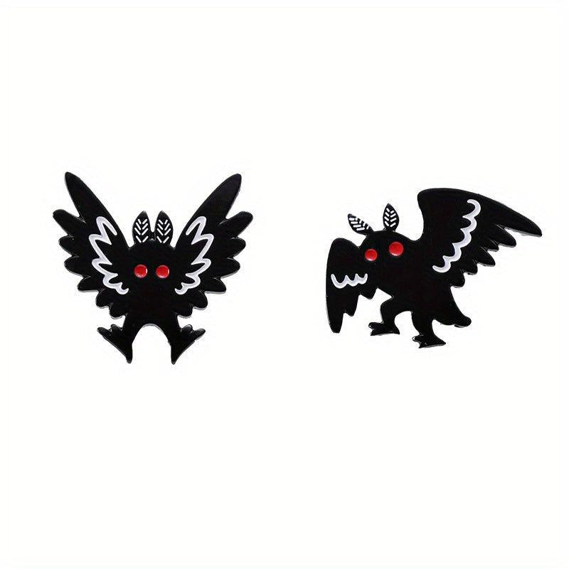 Punk Animal Bat Pins Classic Mothman Enamel Badges Heroism Series Brooches