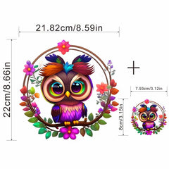 Owl Garland Style Patch Iron-On Transfer Film