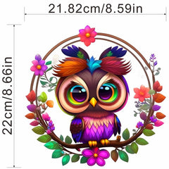 Owl Garland Style Patch Iron-On Transfer Film