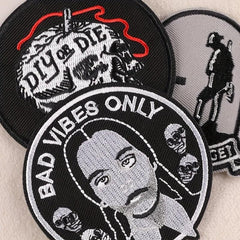 3pcs Boys Y2K Embroidery DIY Patch For Clothes B