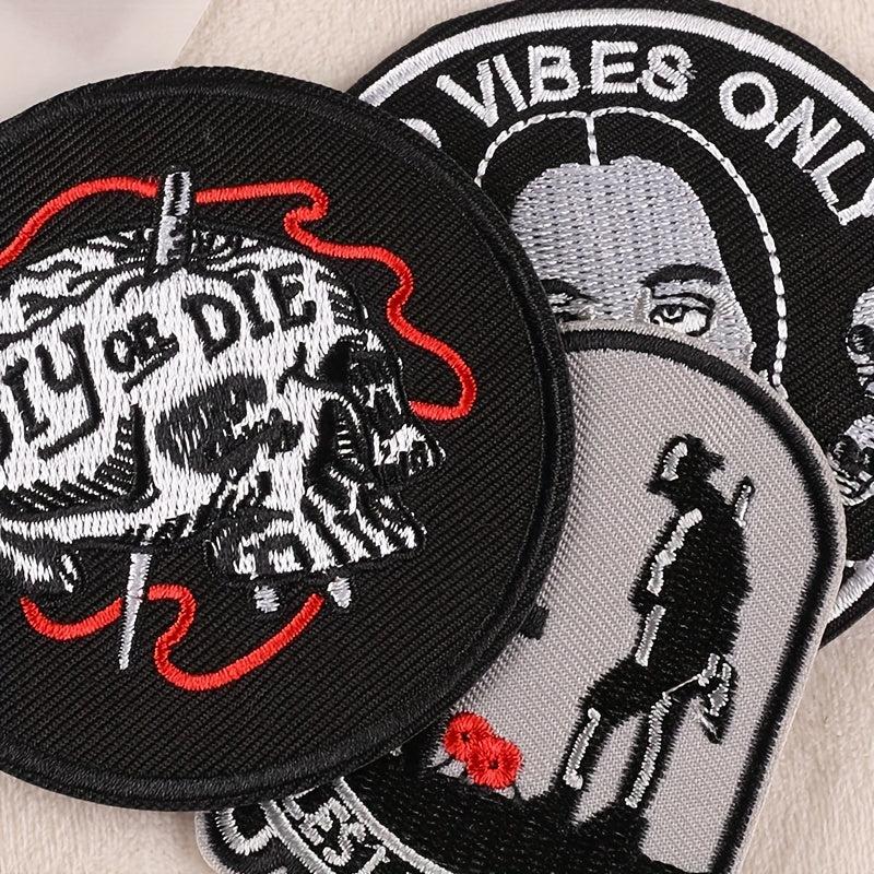 3pcs Boys Y2K Embroidery DIY Patch For Clothes B