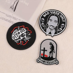 3pcs Boys Y2K Embroidery DIY Patch For Clothes B