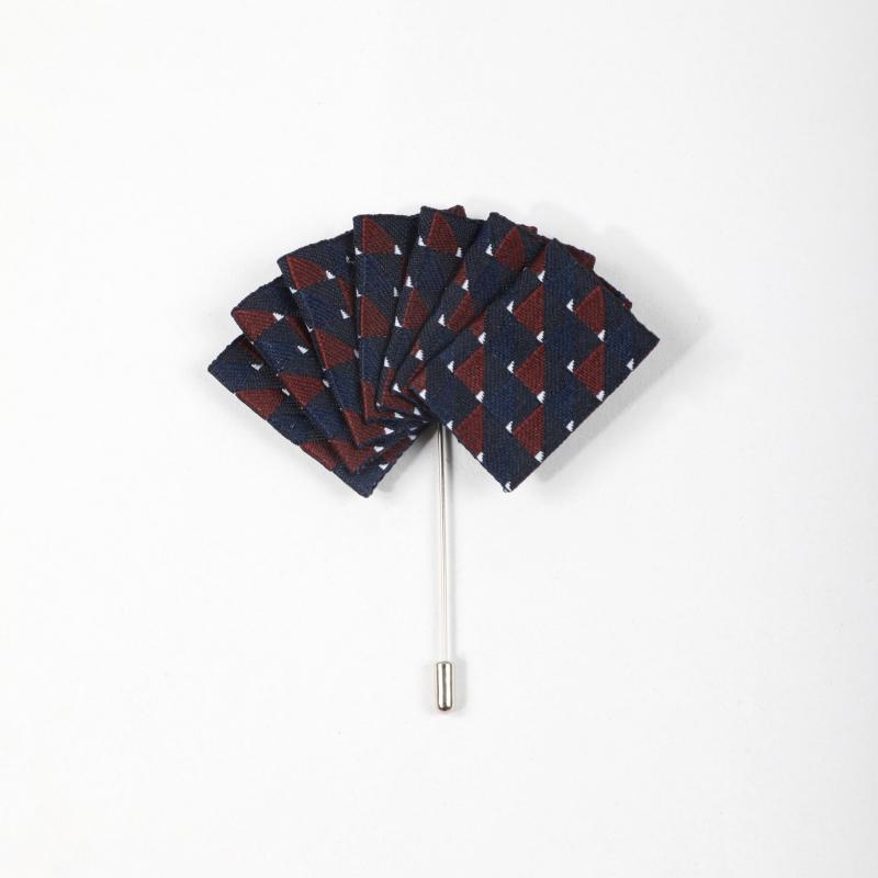 Men's Suit Pocket Square Chest Flower Brooch