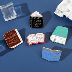 Fashionable Books Brooch Enamel Pin for Men
