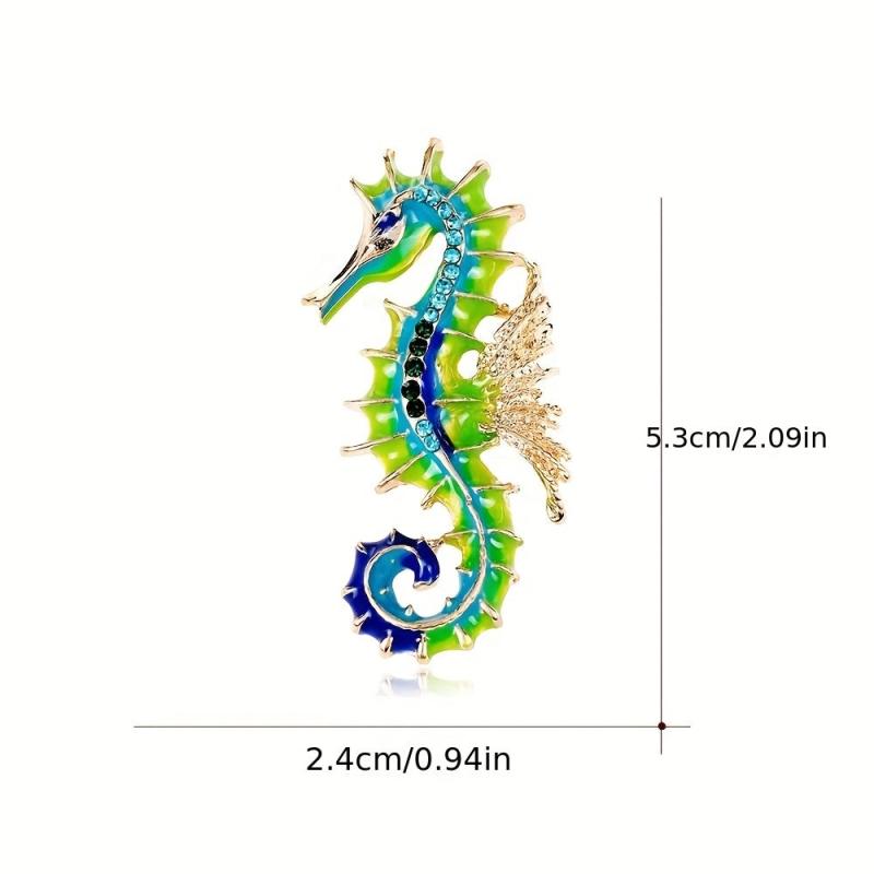 Seahorse Brooch For Men Creative Pin For Men