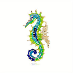 Seahorse Brooch For Men Creative Pin For Men