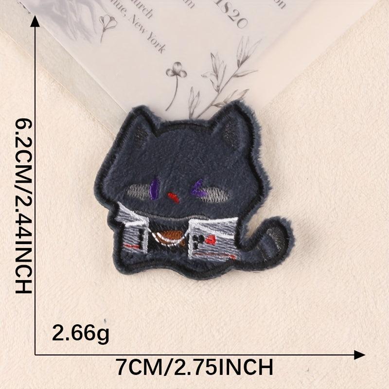 3pcs Cat Embroidery DIY Patch for Clothes Backpack Hat