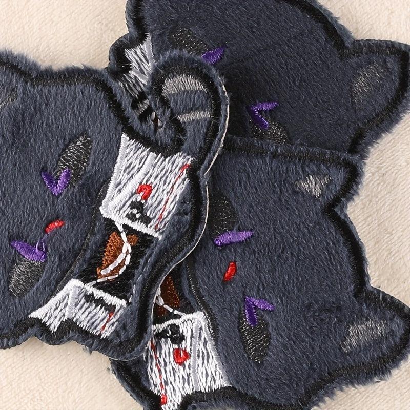 3pcs Cat Embroidery DIY Patch for Clothes Backpack Hat