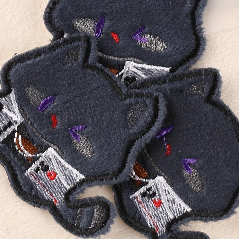 3pcs Cat Embroidery DIY Patch for Clothes Backpack Hat