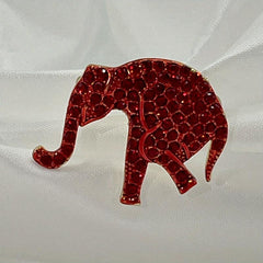 Elephant Rhinestone Brooch Cartoon Animal Badge Shirt Bags Decor