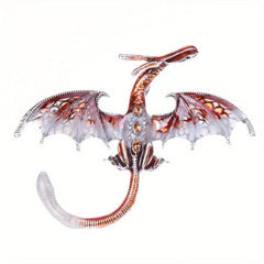 Flying Dragon Shape Brooch Men's Creative Coat Accessories