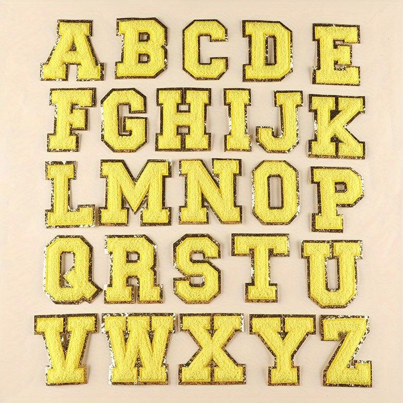 Letter Number Embroidered Iron On Patches for Jackets Hats Bags