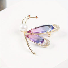 Colorful Butterfly Freshwater Pearl Brooch Pendant