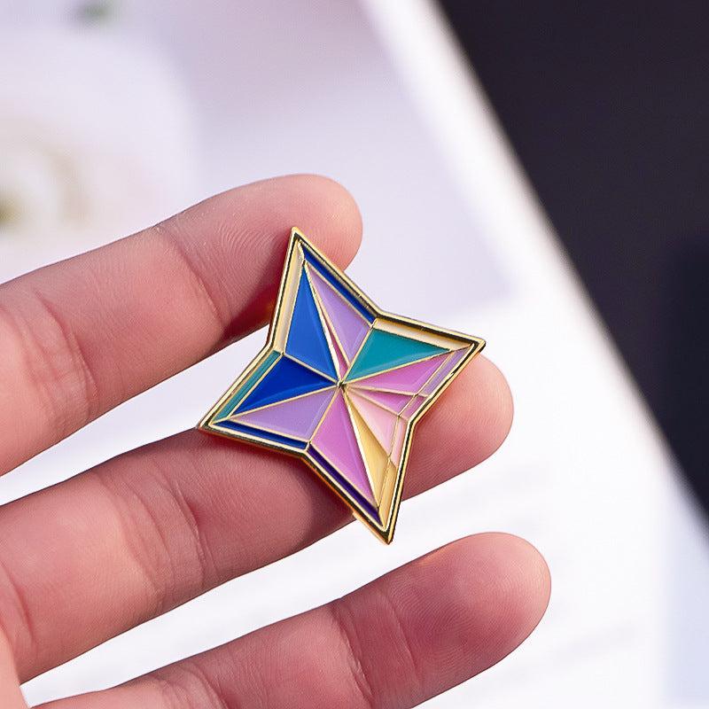 Artificial Diamond Enamel Pin