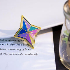 Artificial Diamond Enamel Pin