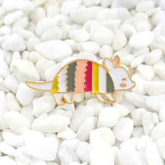 Colorful Rainbow Mouse Brooch For Men