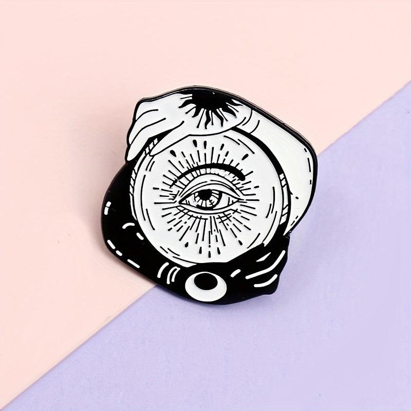 Sun Moon Wisdom Eye Brooch