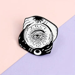 Sun Moon Wisdom Eye Brooch
