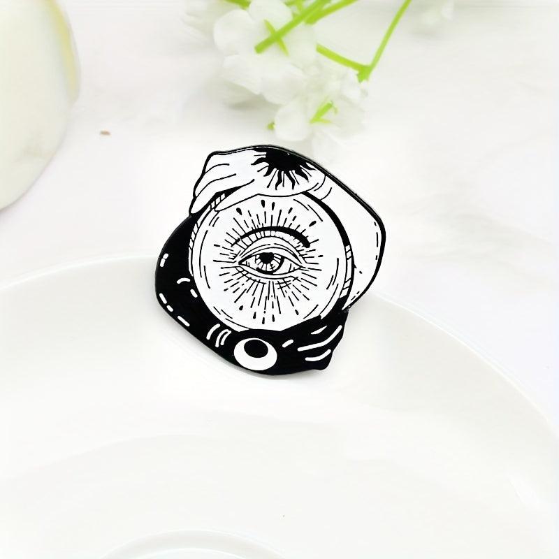 Sun Moon Wisdom Eye Brooch