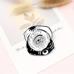 Sun Moon Wisdom Eye Brooch