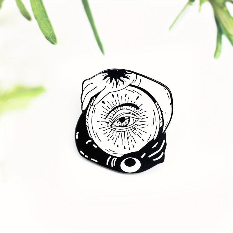 Sun Moon Wisdom Eye Brooch