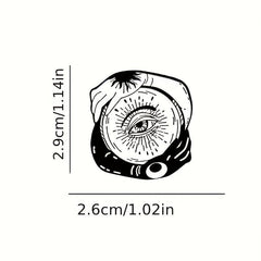 Sun Moon Wisdom Eye Brooch
