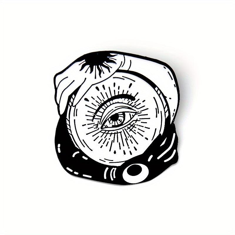 Sun Moon Wisdom Eye Brooch