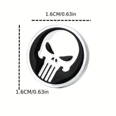 Silver Skull Brooch Pin Dripping Oil Halloween Decoration