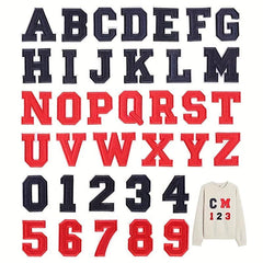 Iron On Letter Number Patches for Clothing DIY Craft