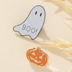 2pcs Ghost Pumpkin Halloween Party Brooch For Men