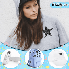 Pentagram Iron on Patch - Map Pattern Design for Clothing and Accessories