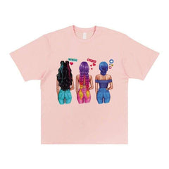 Social Woman Patches Heat Transfer DIY Vinyl Tops Patches Iron T Shirt