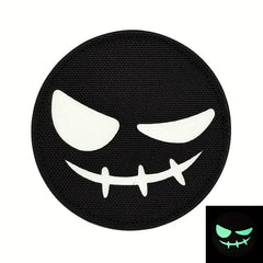 Luminous Evil Happy Face Patch - Tactical Morale Badge