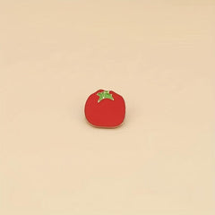 Food Vegetable Tomato Pin Metal Badge Backpack Clothing Accessories